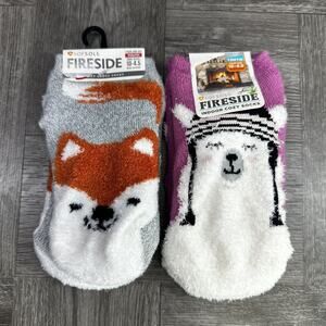 SOFSOLE Fireside Cozy Lodge Socks Youth size‎ 10 - 4.5 (2 Pair Bundle)